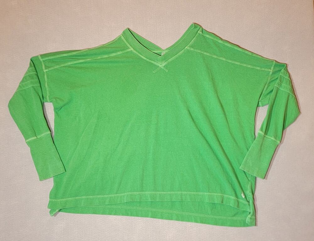FP Movement All Star Layer V-Neck Top Green Small